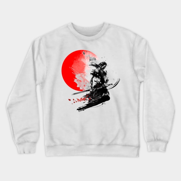 Japanese Warrior Crewneck Sweatshirt by vivalarevolucio